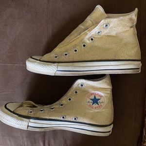 Converse  All Star vintage gold women’s sneakers